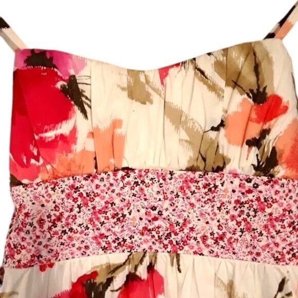 My Michele Sundress Spaghetti Strap Floral  Sz 1 Cotton - Picture 2 of 6